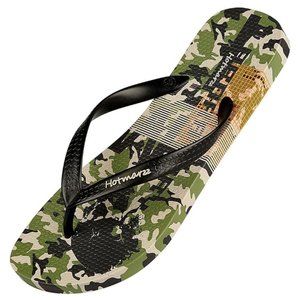 Hotmarzz Men Beach Home Sandals Flip-flops - Camouflage Green Size 8